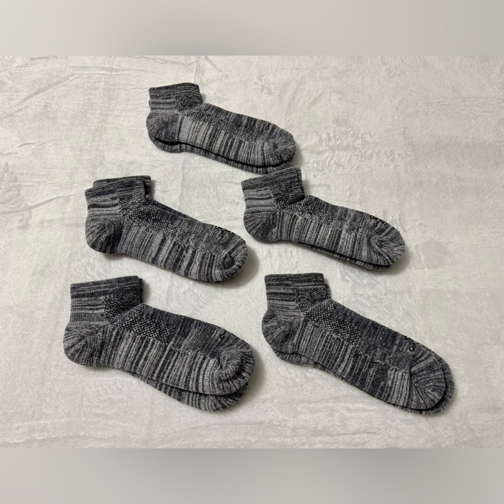 Lot of 5 Tommie Copper Women’s Gray Compression Ankle Socks Size M NWOT